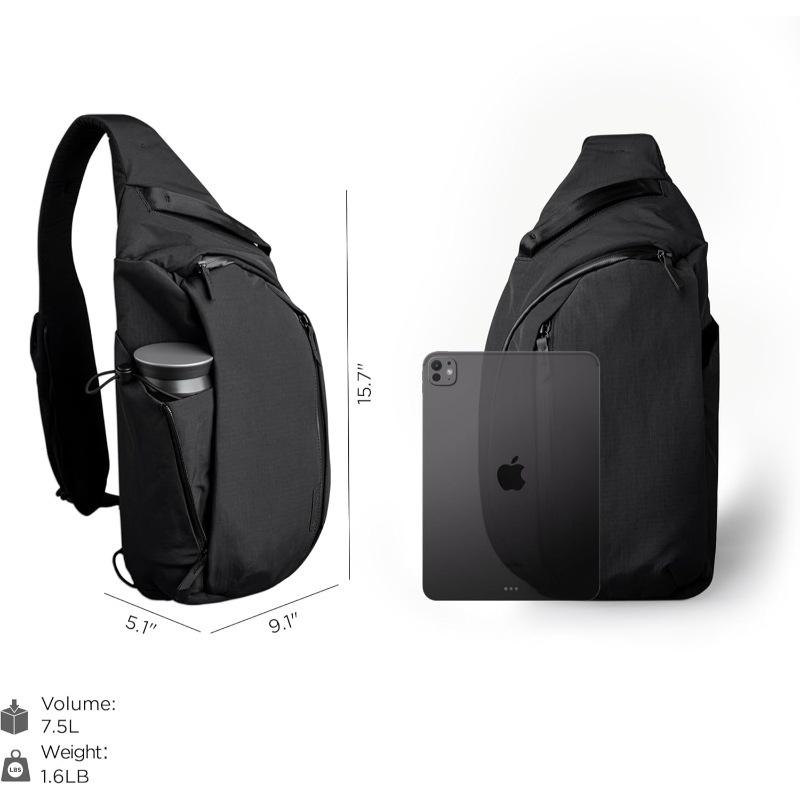 Men's Versatile Lightweight Crossbody Chest Bag for Casual, Cycling, Commuting, and Travel