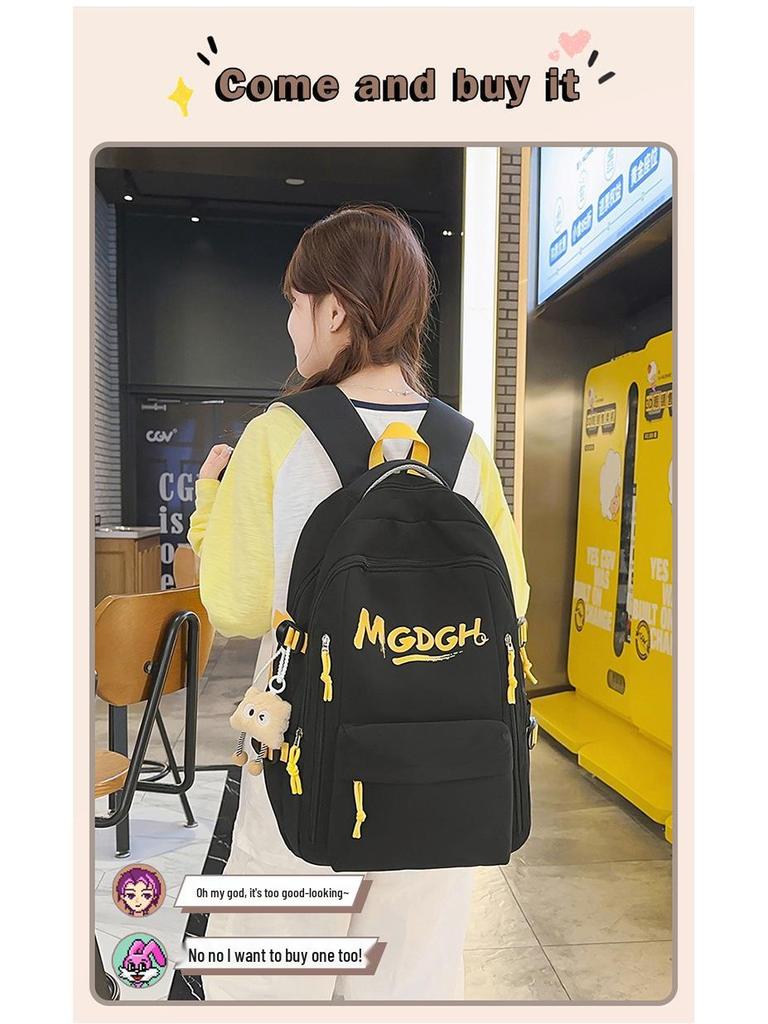 Korean Style Versatile Student Backpack - Large Capacity, Lightweight, Casual Travel Bag for Couples