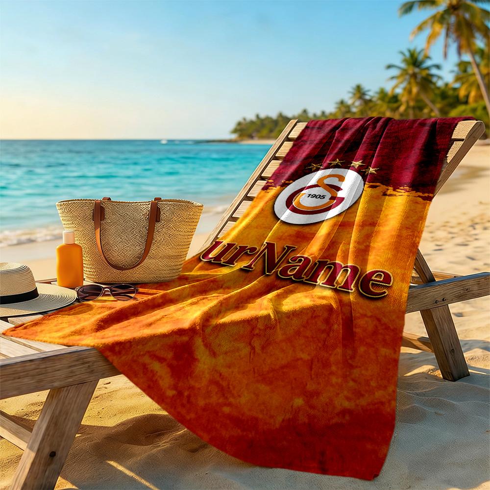Galatasaray Personalized Name Beach Towel Soft Durable Quick-Dry Portable for SwimmingBeachCamping Travel Beach AccessoriesGym