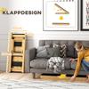 Adjustable Dog Steps Dog Ramp, 4-Step Non-slip Pet Stairs for Large Sized Dogs, Foldable Dog Stairs for Bed Sofa