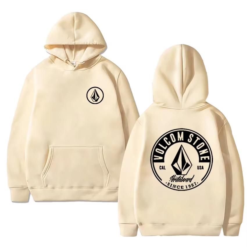 2025 Autumn New Product Hooded Sweatshirt with Vicum Stone Pattern and Double-sided Printing - The material