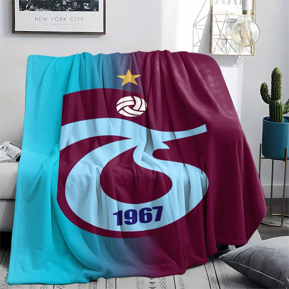 1PC Trabzonspor FC Print Flannel Blanket, High Quality Comfortable for All Seasons, Home Decor, Warmth and Comfort, Perfect for Christmas Gifts228