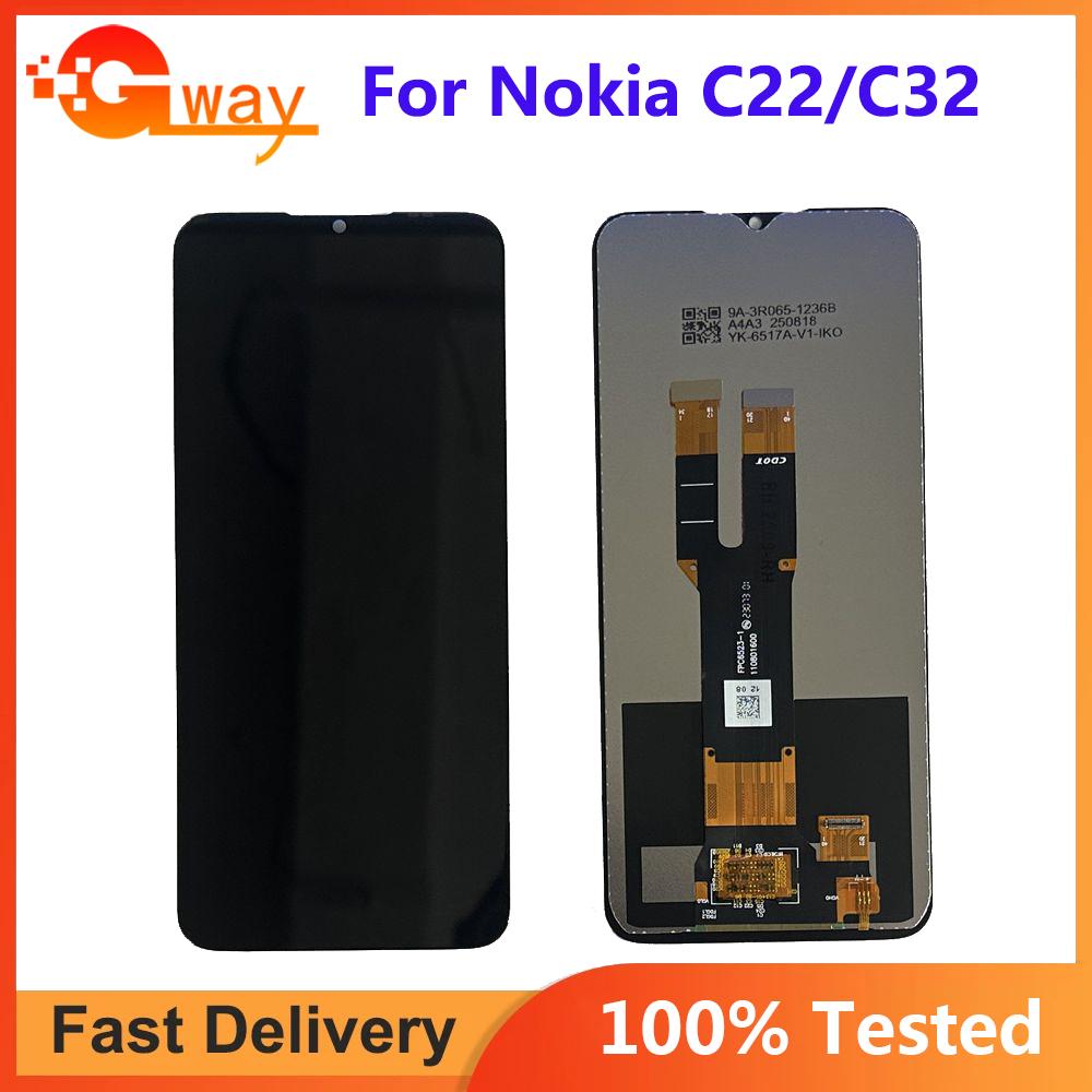 

LCD Screen and Digitizer Full Assembly For Nokia C22 C32
