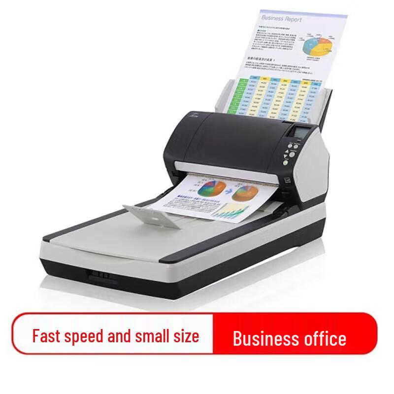 Fujitsu Fi-7240 A4 Flatbed & Feeder Document Scanner CN Plug (adapter Included)