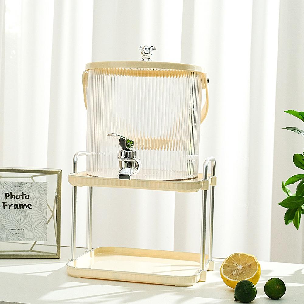 Striped Party Juice Jug Bear Grips Cold Water Kettle Lightly Luxurious Fruit Tea Bucket Summer