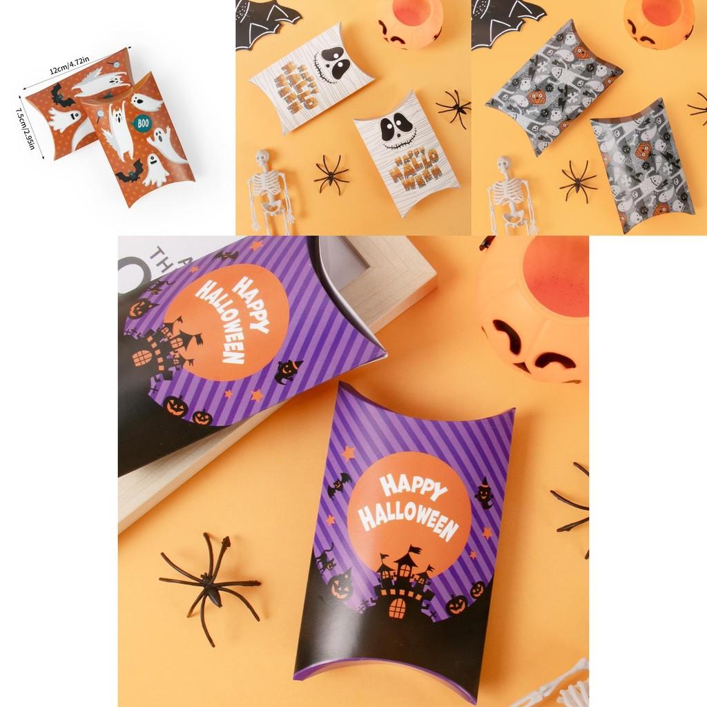 Halloween Party Paper Box With Fun Cartoon Style For Trick Or Treating Supplies