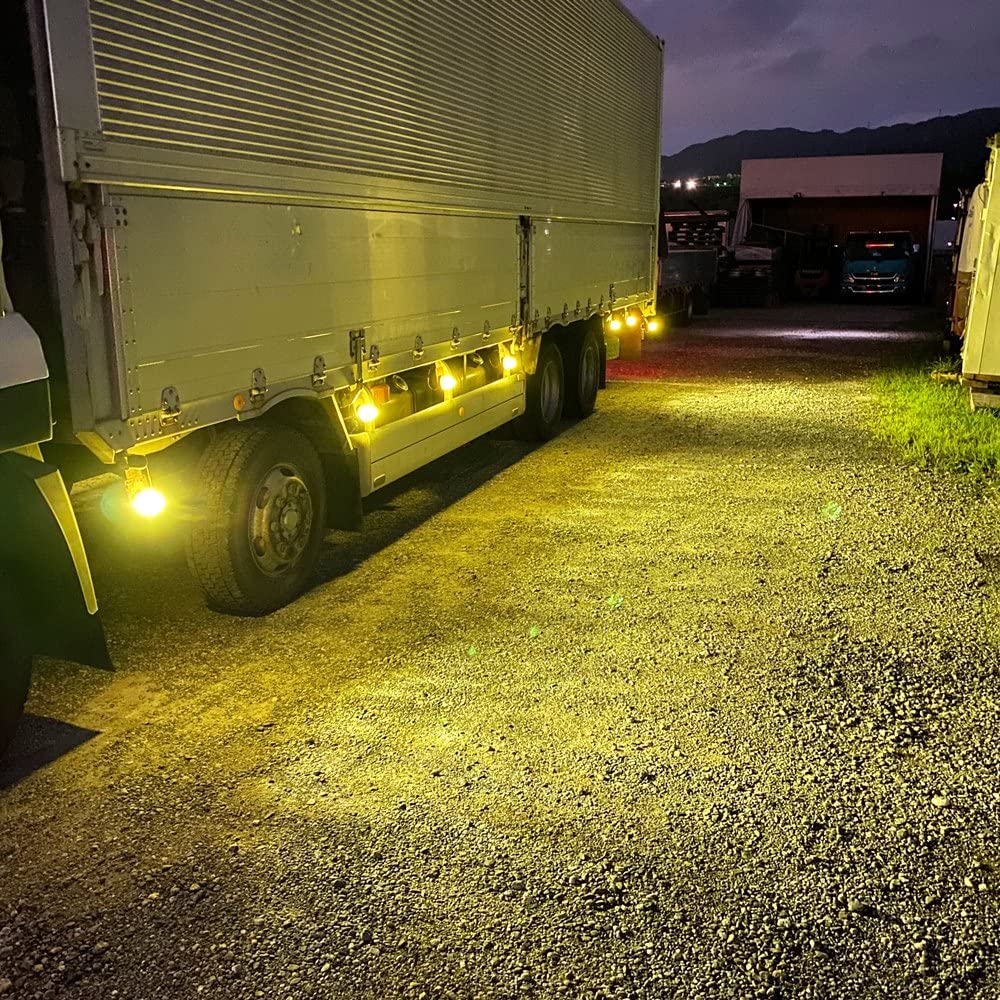 Discover Winds 24V Side Marker with Dimmable Inner Plated and Customizable Illumination High-Brightness 16-LED Lamps, Waterproof, Reflectors, Bright,