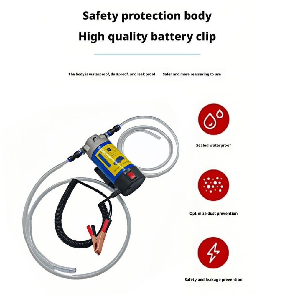 12V/24V Portable Oil Pump Electric Gear Oil Extractor Oil Transfer Pump With Outlet Hose For Cars Motorcycles Marine