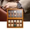 Wooden Watch Storage Holds 10 Dark Gray Watch Can Hold Magnets Box, Watches, Pillow,