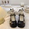 French small fragrant style Mary Jane small leather shoes women's spring 2025 new girl bow height and thinness single shoes