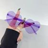 Colorful Heart Shaped Fashion Glasses Women Fun Party Accessories for Birthday Celebration New Year's Music Festival and Wedding