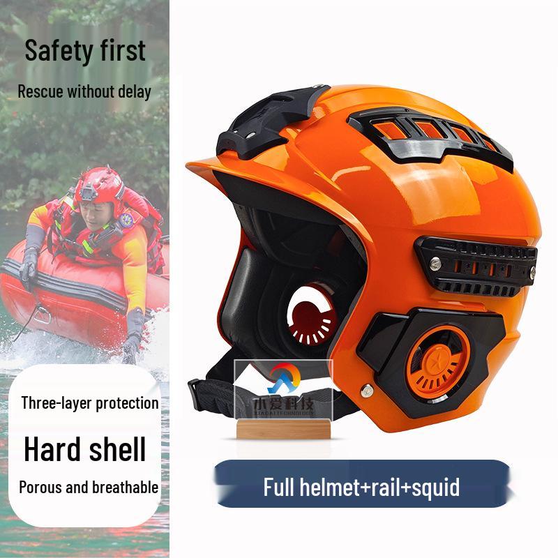 Breathable Impact-Resistant Safety Helmet for Marine Rescue and Water Sports
