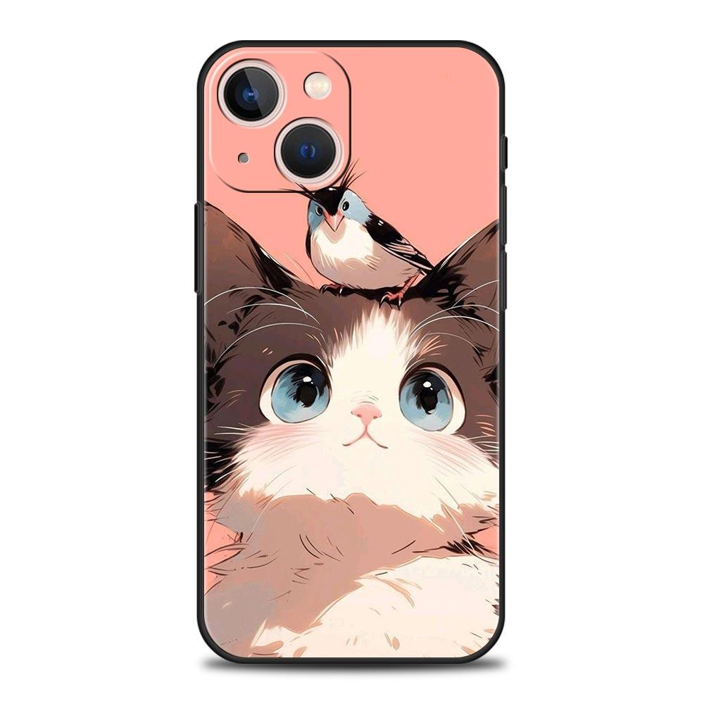 Daily Life of Cute Cats Phone Case For iPhone 16e 15 14 13 12 11 Pro Max XS X XR SE 7 8 Plus Shell iPhone 16 Soft TPU Cover
