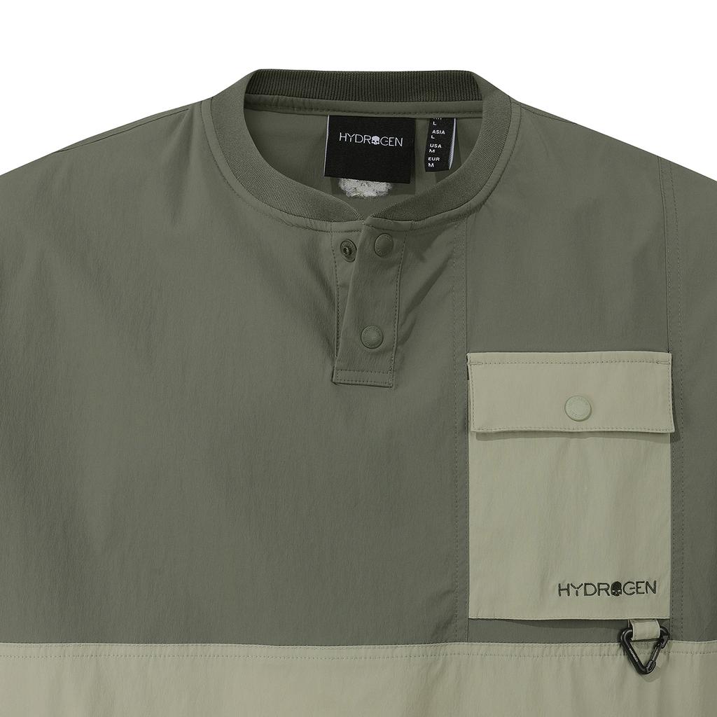 HYDROGEN Unicolor Panel Setup Short Sleeve T-Shirt