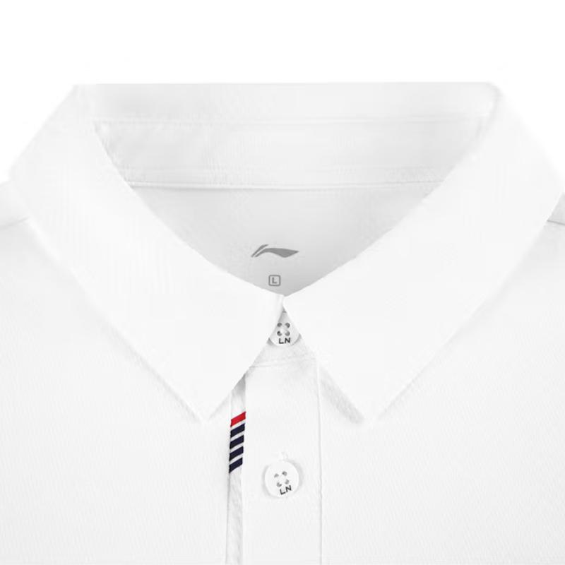Li-Ning Plain Simple Breathable Sweat-Absorbing Quick-Drying Comfortable Versatile Short Sleeve Polo Shirt Casual Sports Suit APLV133-1+YKSV147-2