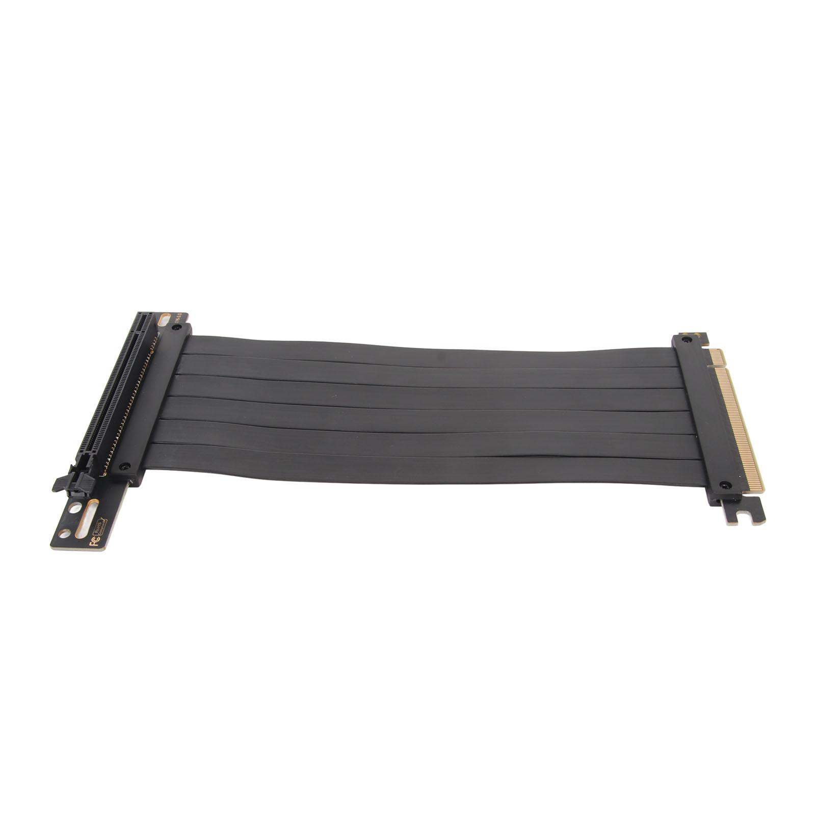 

Кабель-райзер PCIE 3.0 X16 Високошвидкісний Гнучкий Подовжувач Карти Під кутом 90 градусів Порт Розширення Відеокарта 20cm / 7.9in чорний