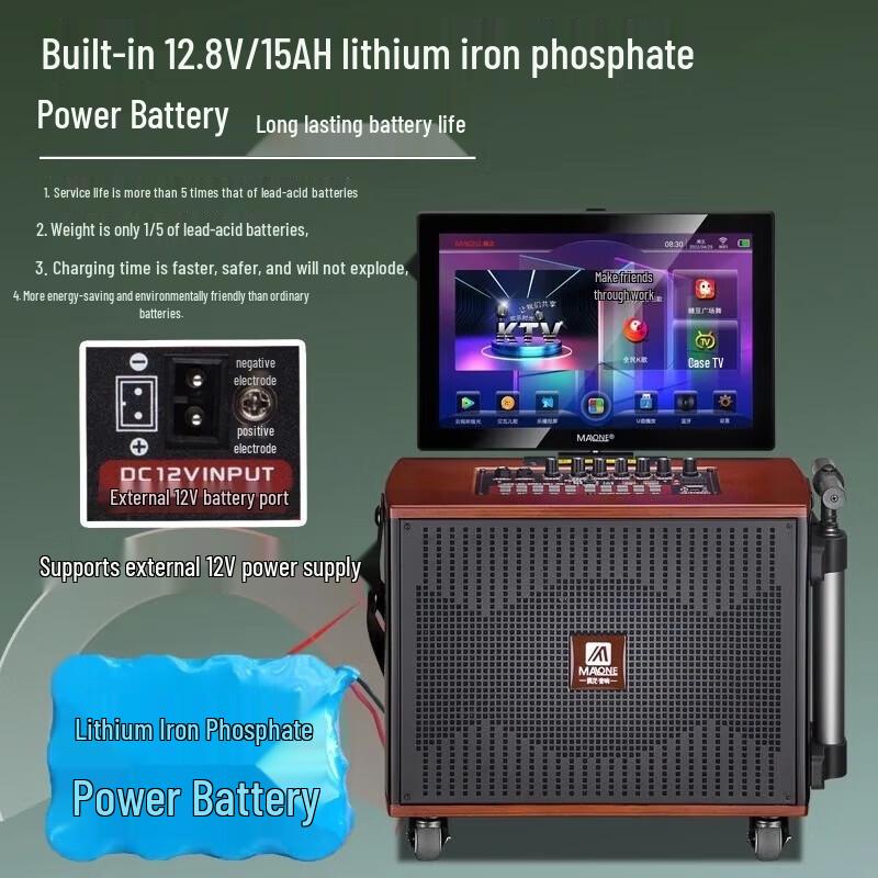 MALONE Portable Outdoor Karaoke Video Speaker (CN version)