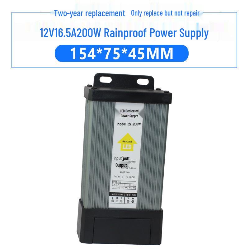 

Водонепроникний вуличний світлодіодний знак Блок живлення 5В/12В/24В, Трансформатор 100Вт-400Вт