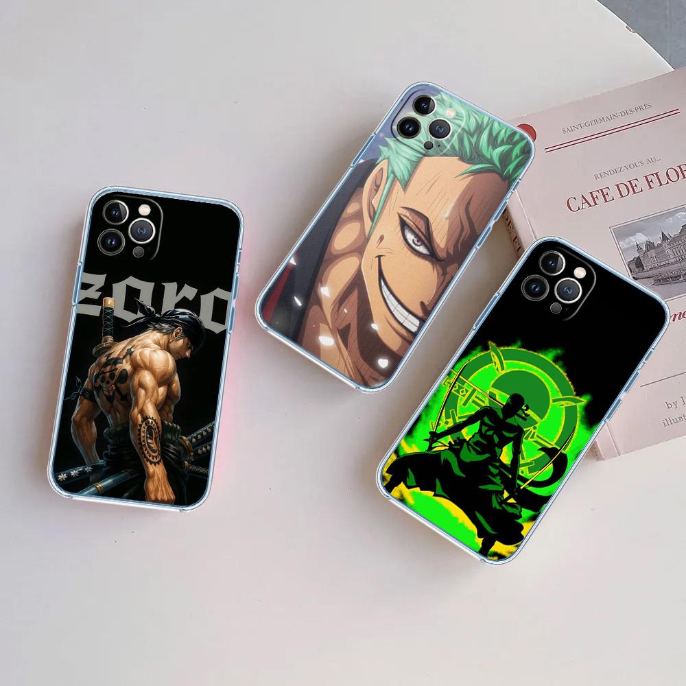 FM50 Zoro One Piece Soft Shell Transparent Phone Case for Samsung Galaxy A04 A04S A14 A23 A34 A54 M23 M33 M52 M53