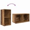 Wall Mounted TV Cabinet Set 3 Pcs Brown Particleboard