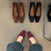 Temperament High Heel Retro Single Shoes Women 2026 Autumn Suede Stiletto Commuter Grandma Shoes