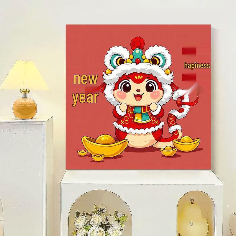 2025 Year of the Snake DIY Hand-Painted Acrylic Decompression Painting Kit