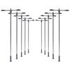 HO OO Scale 10pcs Model Street Lamp Height Adjustable 20mA Flexible For Adults Street Light Two-Heads White LEDS