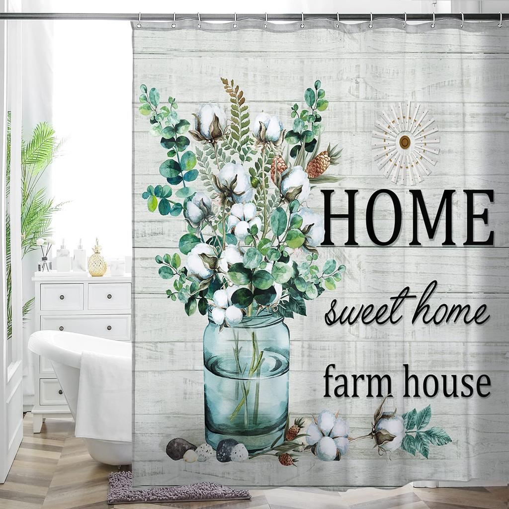 Bohemian Bathroom Curtain Colorful Creative Boho Floral Sunflowers Beautiful Bright Polyester Fabric Shower Curtain for Bathroom