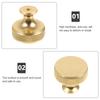 5Pcs Modern Cabinet Pull Aluminum Alloy Kitchen Cabinet Door Handle Gold Metal Wardrobe Drawer Pulls Dresser Handles Furniture