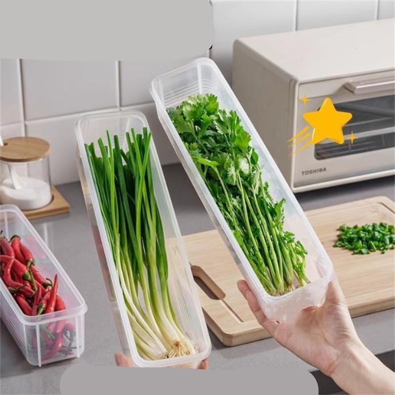 1/2/3pcs Refrigerator Fresh-keeping Storage Box Fresh-keeping Artifact Food Preservation Boxes Transparent Sealed Storage Box
