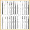30Pcs Diamond Burs Set 2.35/3Mm Shank Rotary Tool Accessories For Electric Grinder Abrasive Drill Bits With Storage Box