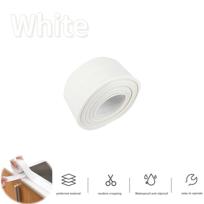 

1-5 Roll of Kitchen Anti-mold and Waterproof Tape, Moisture-proof Kitchen and Bathroom Sink Gap, Beautiful Seam Toilet Stickers 1pcs&2.2cmx1m білий