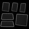 Square Grill Racks Disposable Grilling Net Portable Cooking Net Tool