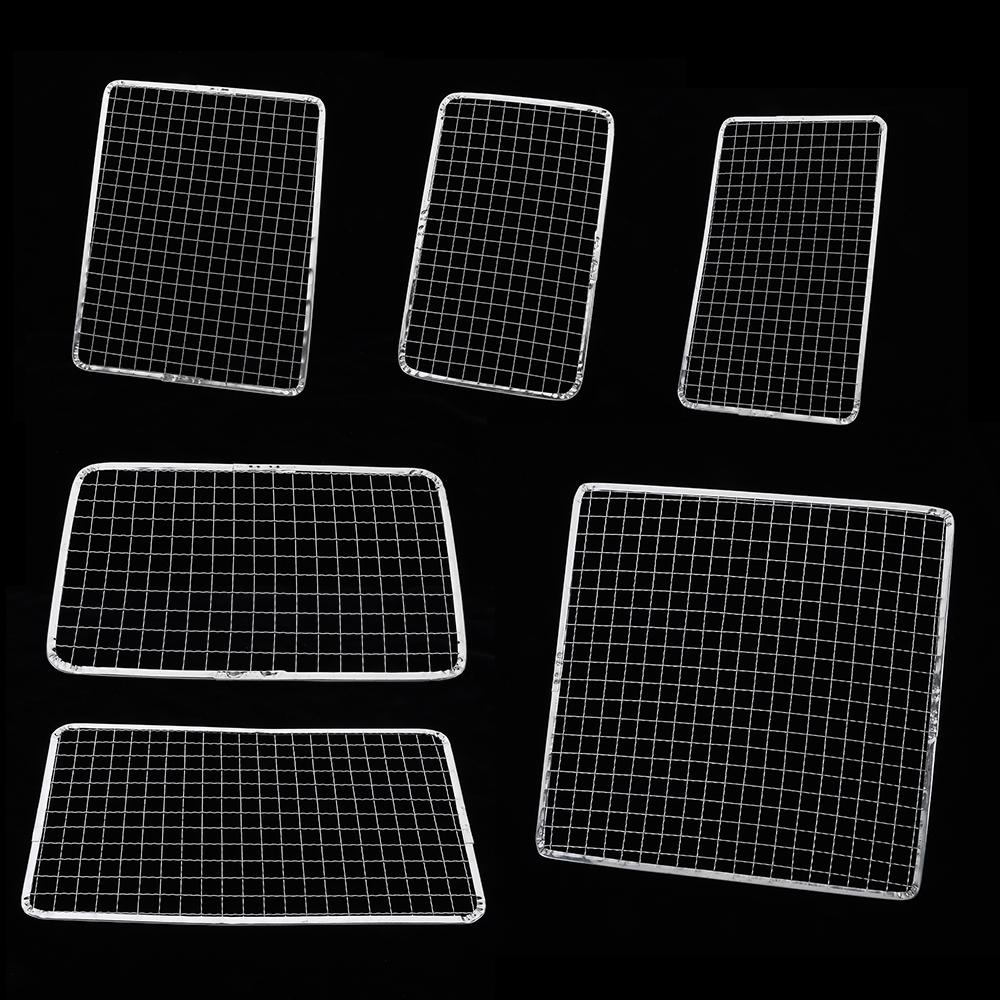 Square Grill Racks Disposable Grilling Net Portable Cooking Net Tool