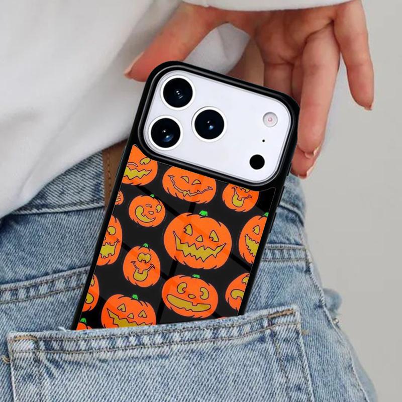 October Halloween Spooky Ghost Phone Case for iPhone 17ProMax 12 13 14 15 16e 17 Pro Max Plus Air Cover