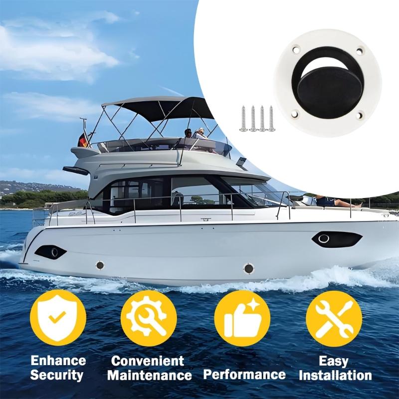 ABS Rubber Boat Drain Outlet Kit Prevents Water Backflow For Fishing Boats And Speedboats