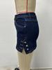 2025 Sexy Retro Denim Mini Skirt: Loose, Slimming, Stylish Women's Fashion