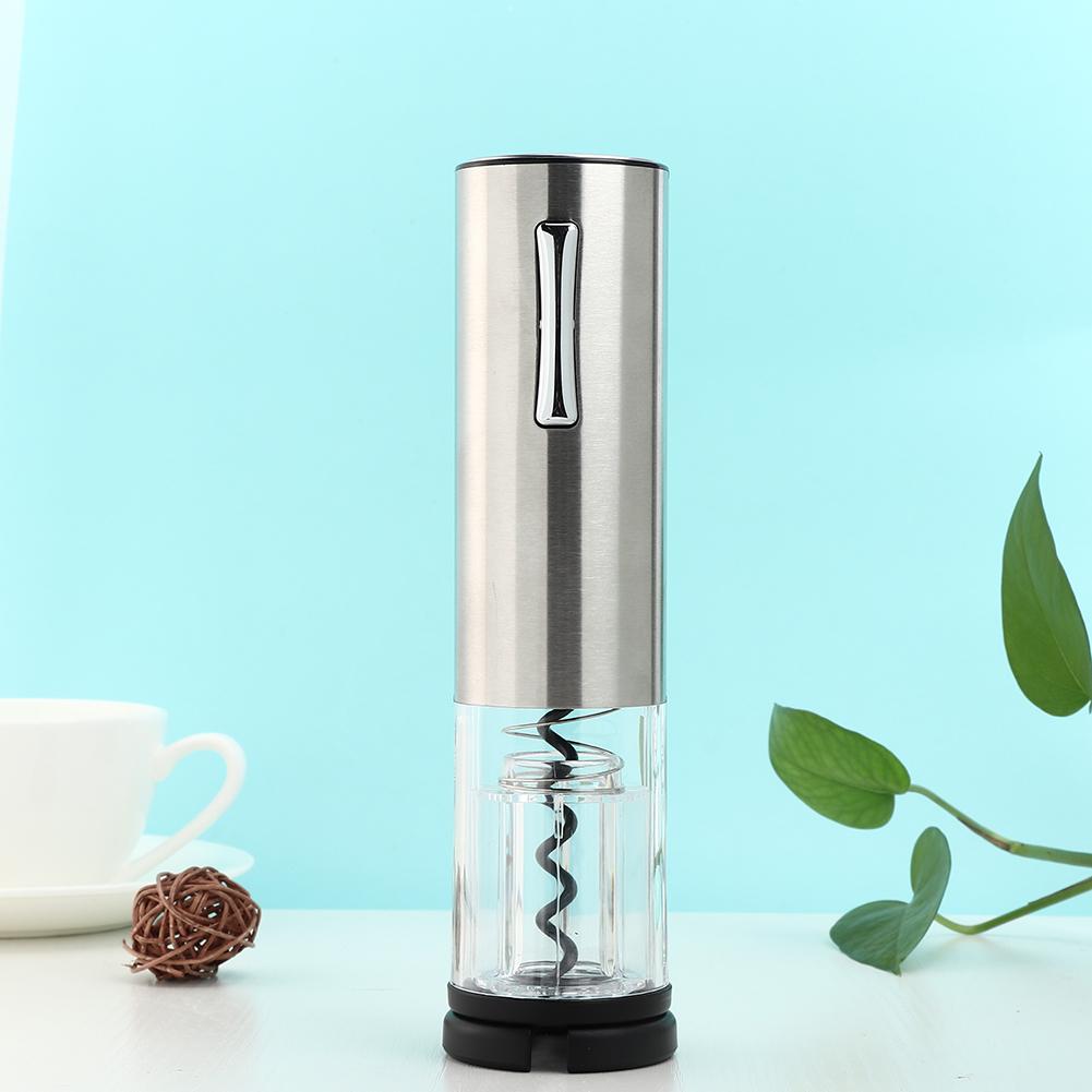USB Wiederaufladbarer Intelligenter Elektrischer Weinöffner Vollautomatisch Flaschenöffner Silber