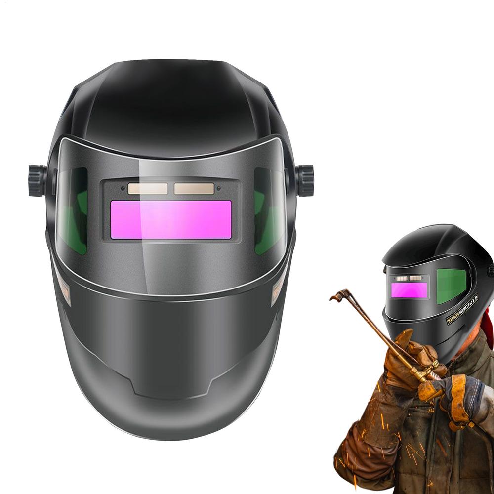 

Сварочный шлем с автоматическим затемнением, сварочная маска для лица для взрослых, защитный шлем для пайки для ремонта автомобилей, строительной площадки