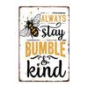 Bee Series Metal Tin Sign Wall Decor 20x30cm