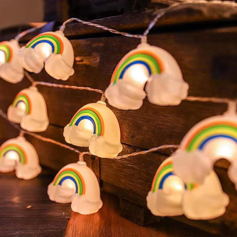 LED Smiling Cloud & Star String Lights for Children's Bedroom Decoration