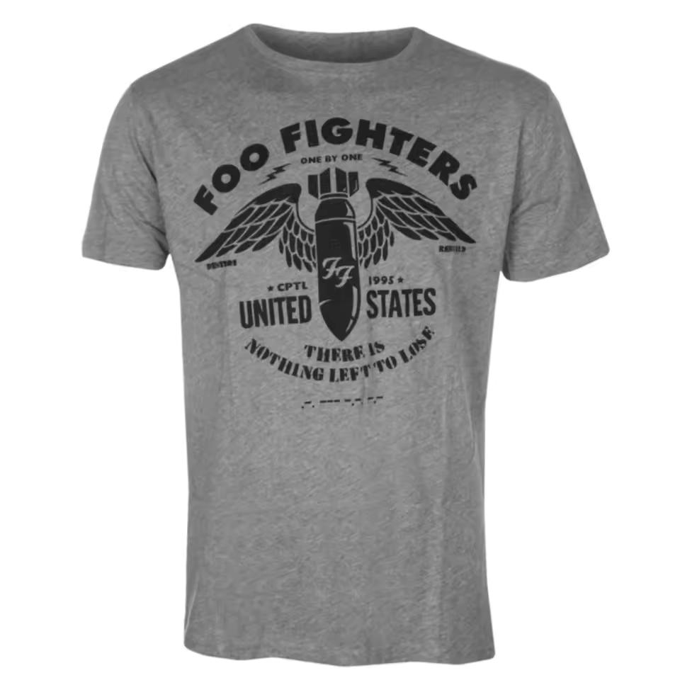 Foo Fighters - Stencil Art Pattern Grunge Rock Band T-shirt - Casual Trendy Style Cotton T-shirt for Men and Women