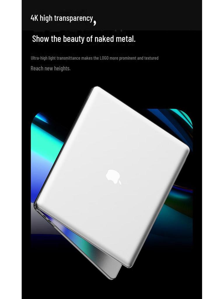 Biaz Şeffaf Kristal Koruyucu Kılıf MacBook Air M1 için (2020)