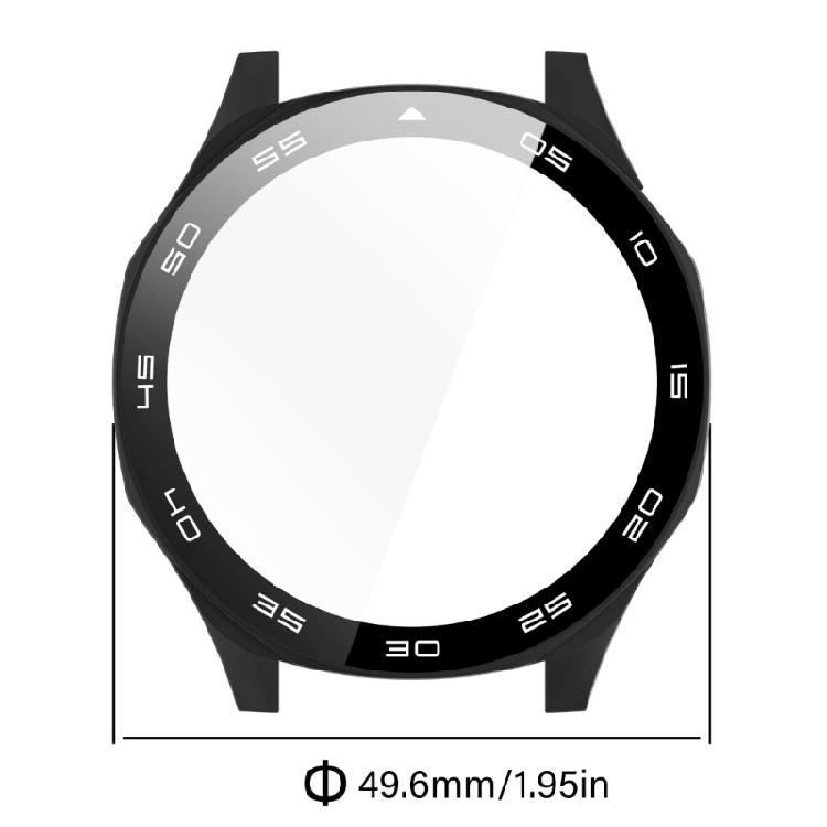 Full Coverage Smartwatch Case Scale Engraves Smartwatch Protections Integrated Screen Protector Suitable for Watch GT5