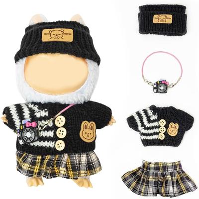 Cimoon Plush Toy Clothes (Clothes Only) 15cm 17cm Plush Doll Clothes, Cute Costume, Dress-up DIY Accessory, Doll Suit, Jumpsuit, Photo Path, Doll
