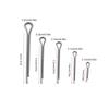 175Pcs Galvanized Steel Split Pin Set Assorted Sizes 175-piece Steel Fasteners Set Open-type Hard-shell Fastening Pins Kit
