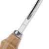 Strumento artigianale in pelle per smussatore di bordi in pelle stile francese con manico in legno