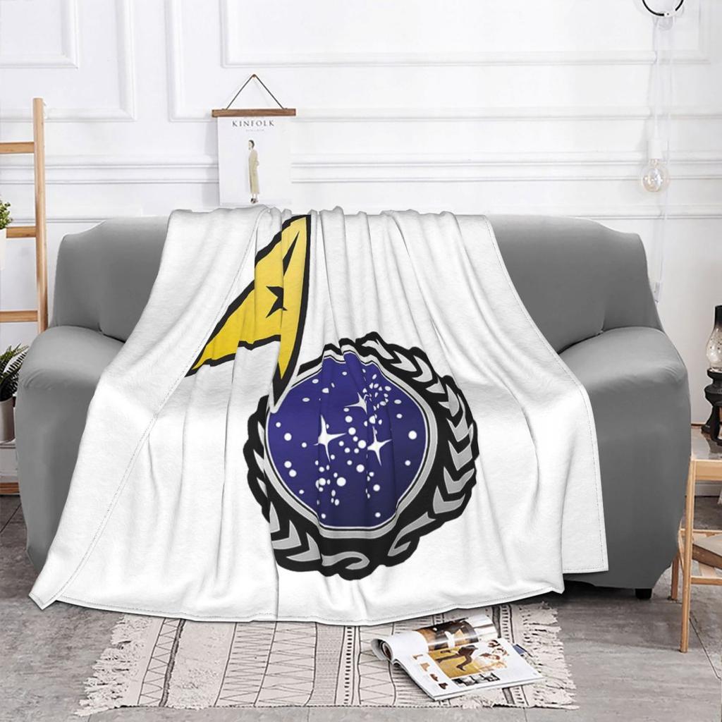 Star Treks Science Fiction TV Series Blanket Soft Warm Flannel Throw Blanket Bedspread for Bed Living Room Picnic Travel Home