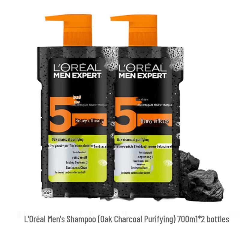 

L Oréal Men s Oak Charcoal Purifying Anti-Dandruff Shampoo