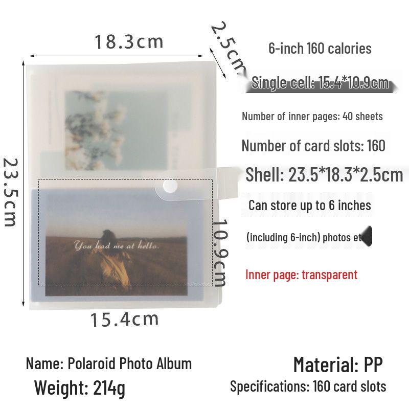 3-Inch Polaroid & Ticket Storage Album for Stargazing Keepsakes